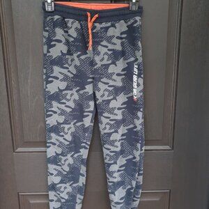 Navy Orange Defacto Camouflage Joggers Sweatpants Cotton Boys Size 9 -10 Years